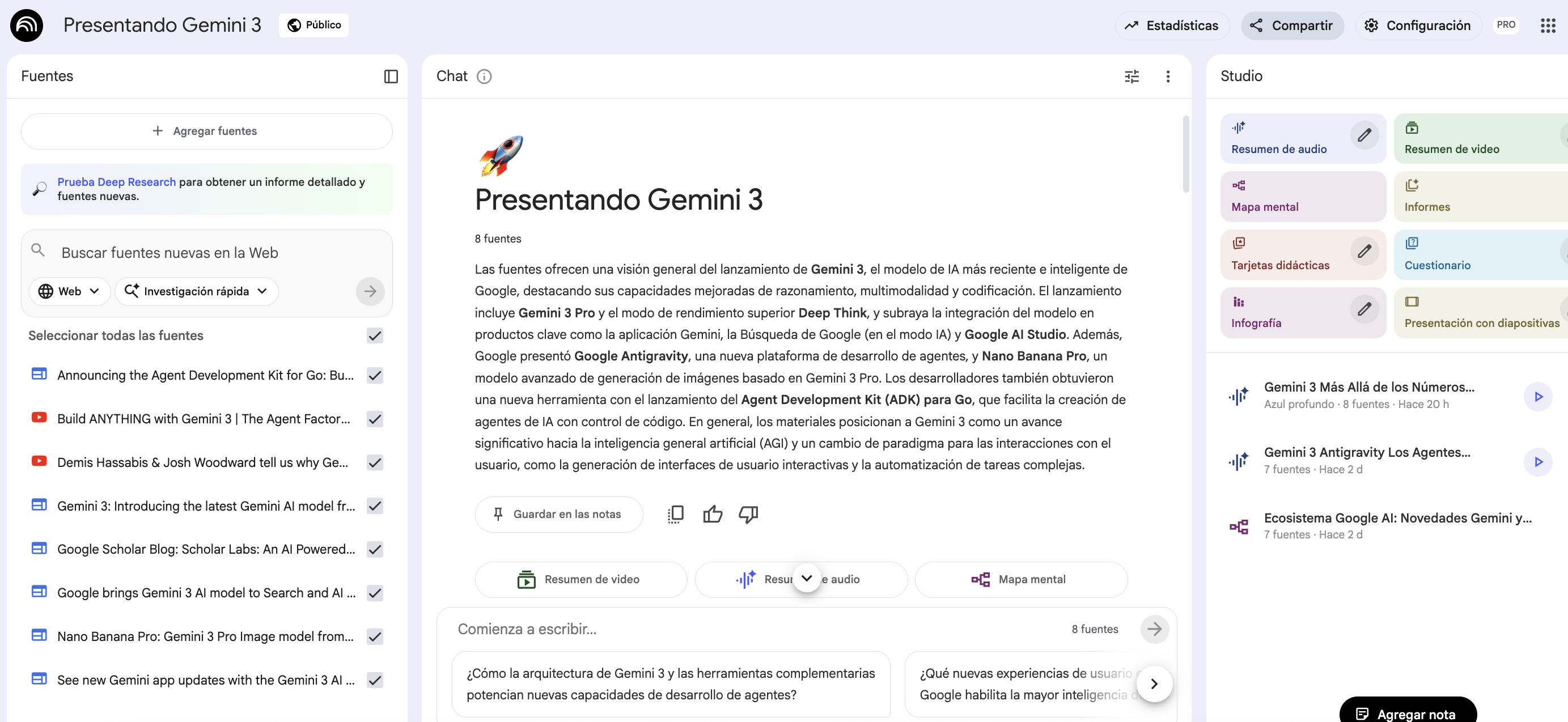 Gemini 3, NotebookLM y hospitales